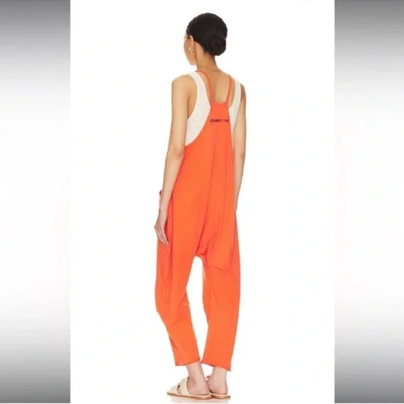 NWOT Free People Movement | Hot Shot Onesie In Mandarin Red | Small - Picture 6 of 15